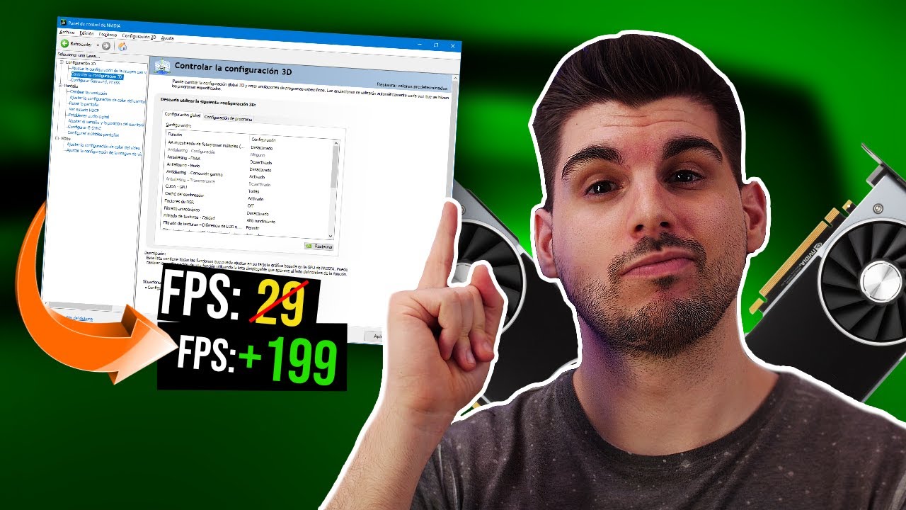 Como optimizar tu tarjeta gráfica Nvidia para AUMENTAR FPS - YouTube