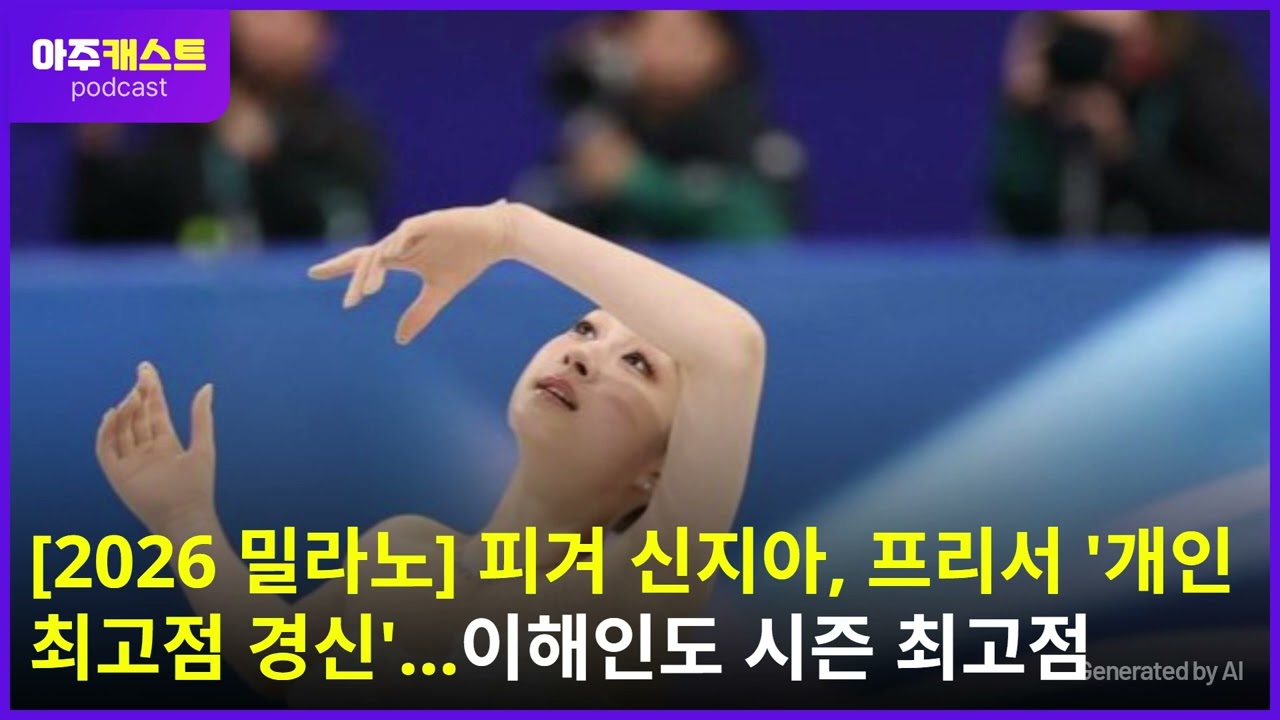 [2026 밀라노] 피겨 신지아, 프리서 개인 최고점 경신…이해인도 시즌 최고점
