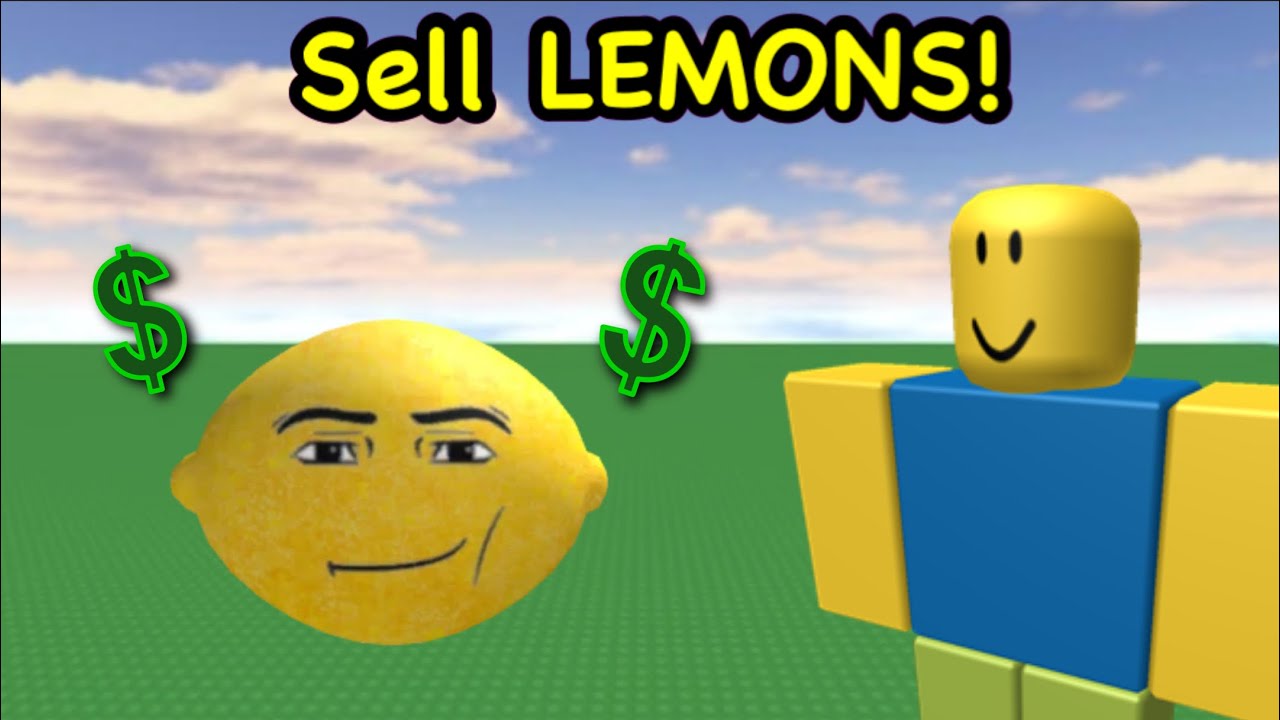 ROBLOX SELL LEMONS - YouTube