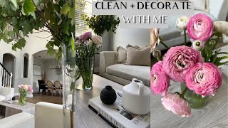 CLEAN AND DECORATE WITH ME | CLEANING MOTIVATION 2022 | SATISFYING CLEAN WITH ME | HOME REFRESH