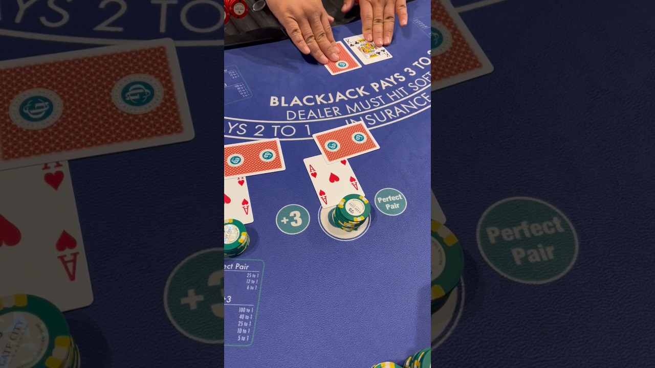 $200 Split Aces VS King #casino #gambling #blackjack