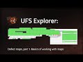 Maps of defects in UFS Explorer