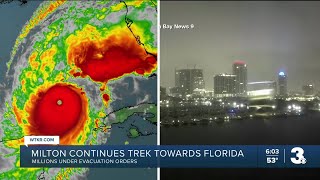 Millions evacuate as Hurricane Milton approaches Florida