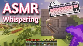 ASMR Gaming | MINECRAFT SURVIVAL (95) | Whispering + Keyboard/Mouse 💤