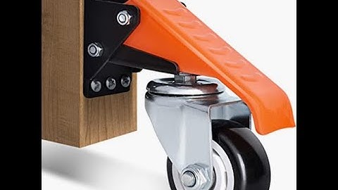 Workbench Casters Kit, Extra Heavy Duty Retractable Casters Side Mounted Casters