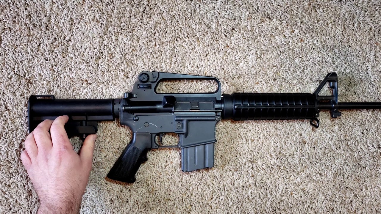 Colt A2 5.56mm Government Carbine R6520 - YouTube