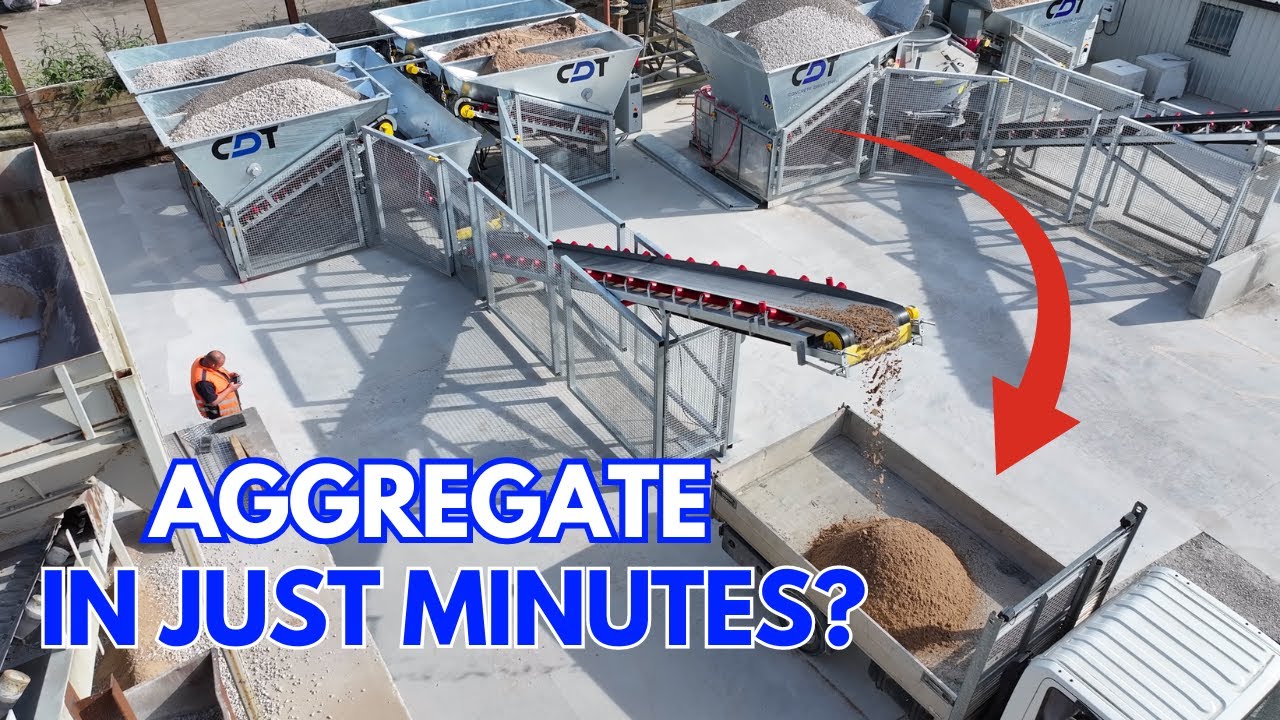 Aggregate Driver Doubles FIRST AGGREGATE DRIVE-THRU IN THE UK - YouTube