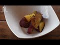 さつまいもを使っておやつを作る「さつまいものバター醤油煮」