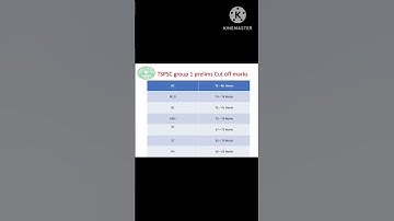 TSPSC GROUP 1 PRELIMS EXPECTED CUT OFF
