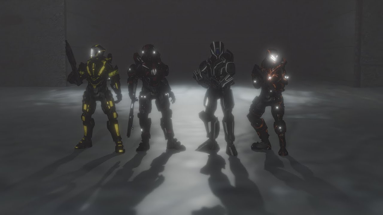 My Canon Halo 4 Spartan Fireteam - Fireteam Crimson Combat Animation 1.