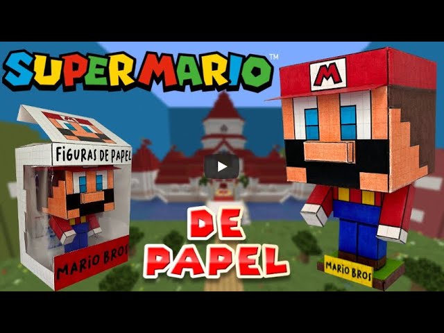 Papercraft Mario Minecraft Mob Skin