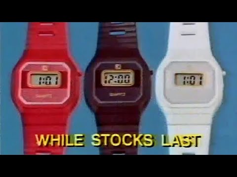 1985: Ariel/Fairy/Lenor/Mr Proper [Digital Watch]