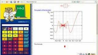 WebMathematics Interactive demo (calculus layout)