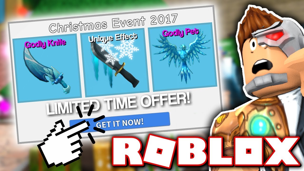 The New Murder Mystery 2 Christmas Update Godly Knives Guns Roblox - roblox murderer mystery 2 godly knife