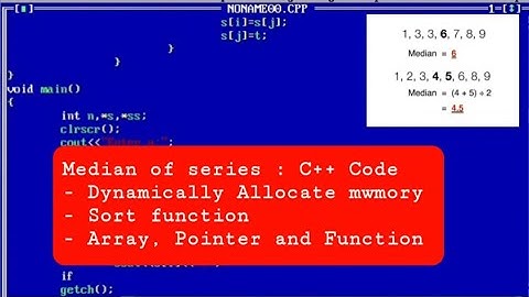 C++ code #COSM : Median of Series