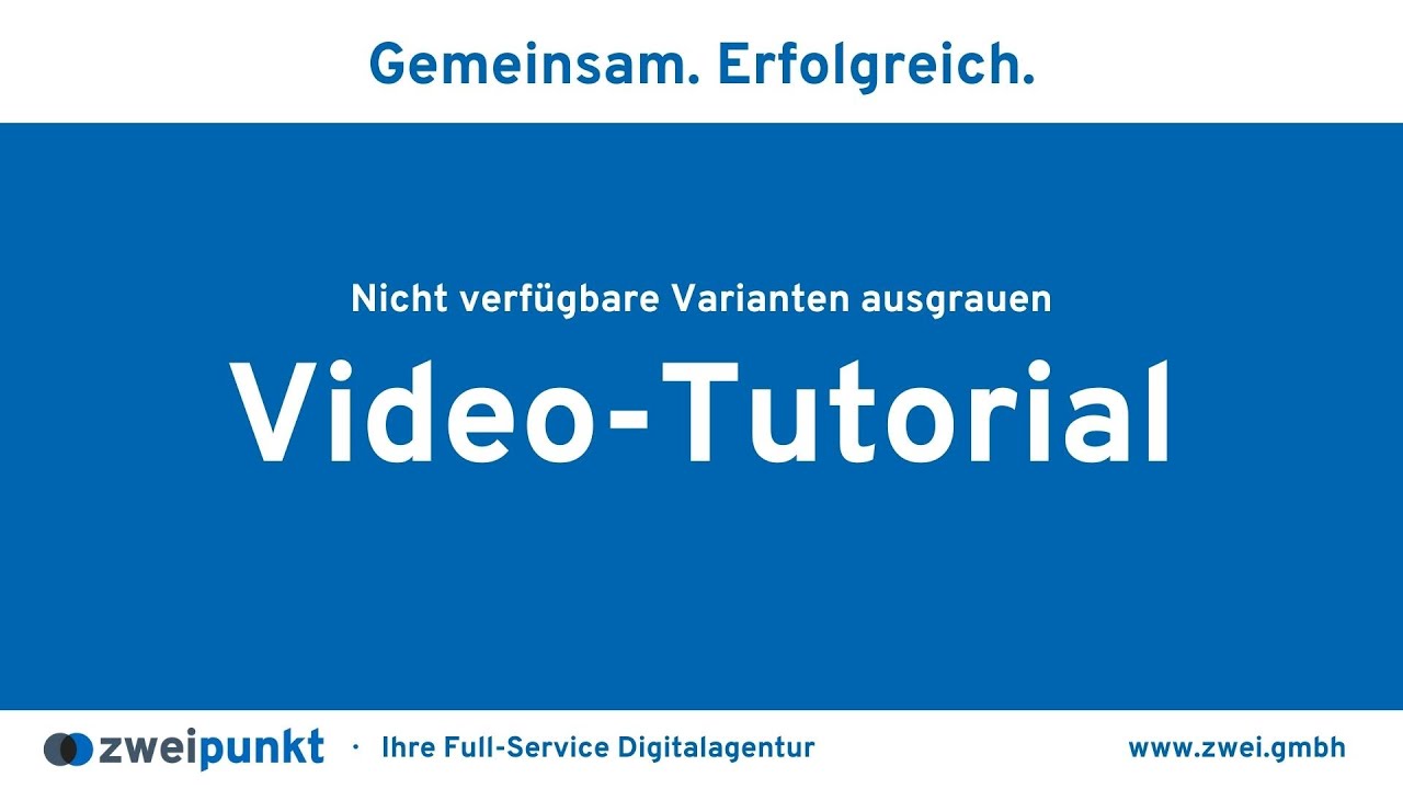 Nicht verfügbare Varianten ausgrauen | Plugin für Shopware 6 | Video-Tutorial