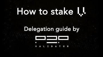 How To Stake Vega (VEGA) with a Mac | P2P Validator