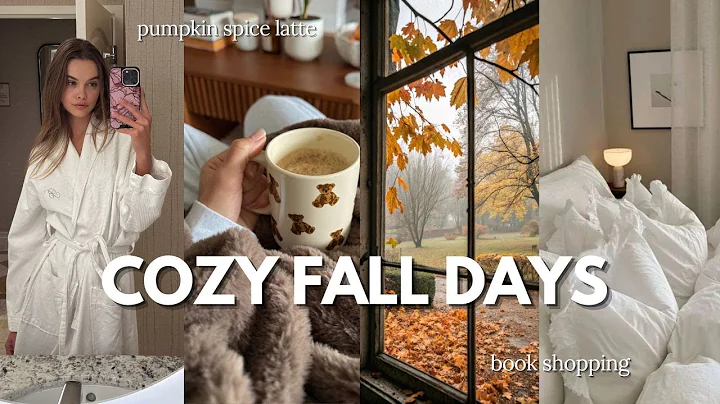 cozy FALL days in my life🕯️🍂 romanticizing fall, book shopping, home decor & cozy nights at home