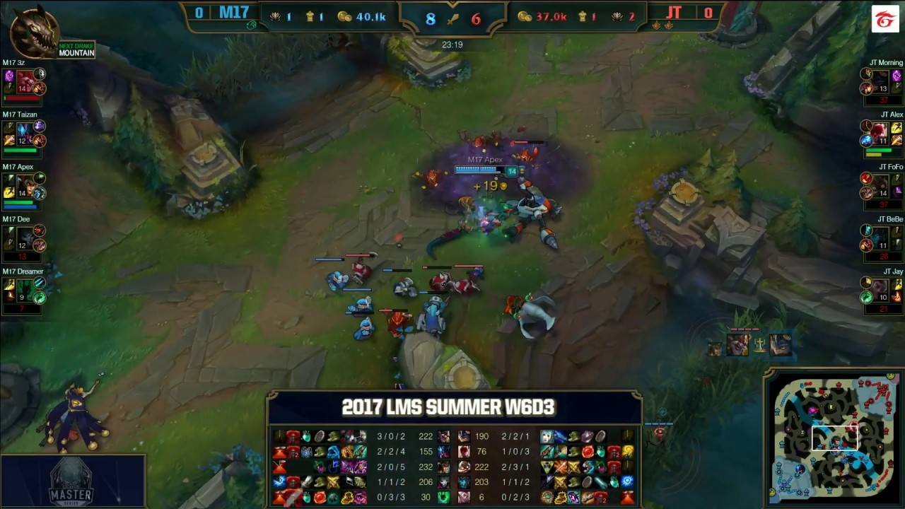 【M17 vs JT】3z+APEX逆風團戰2打5極限反打