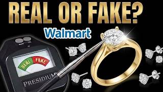 Investigating WALMART GOLD Rings Earrings Real CZ or Glass 14K GOLD Jewelry Presidium Gem Tester II