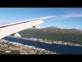 Widerøe Embraer E190-E2 Trondheim-Tromsø Safety Takeoff Inflight Landing