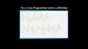 Birthday program in c  #shorts