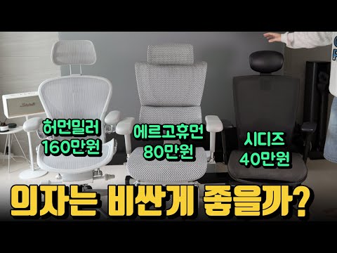 허먼밀러 뉴에어론 VS 에르고휴먼 <strong>i2</strong> 컴포트 VS 시디즈 T50air 비교 리뷰!