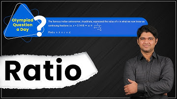 Olympiad Question a Day | Ratio | NTSE, IIT, JEE, CREST, IOQM & IJSO