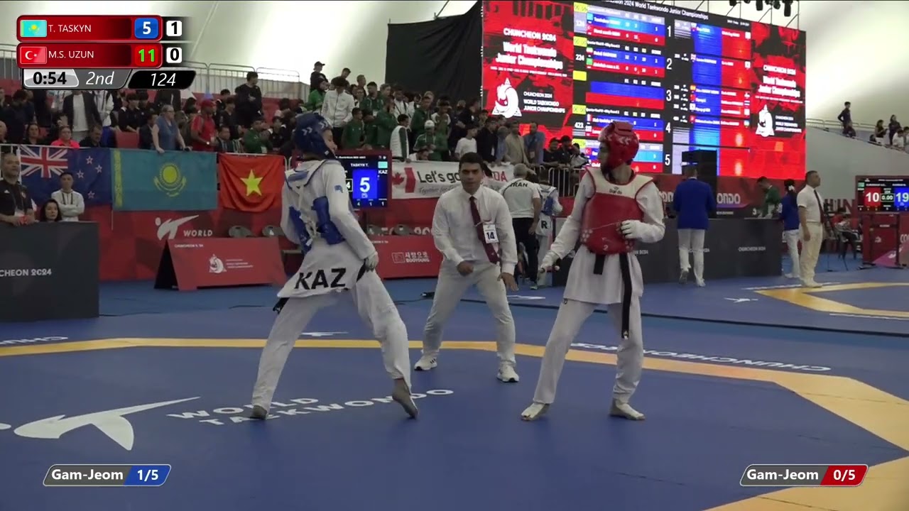 124 Quarterfinals Men  48kg KAZ T  TASKYN TUR M S  UZUN