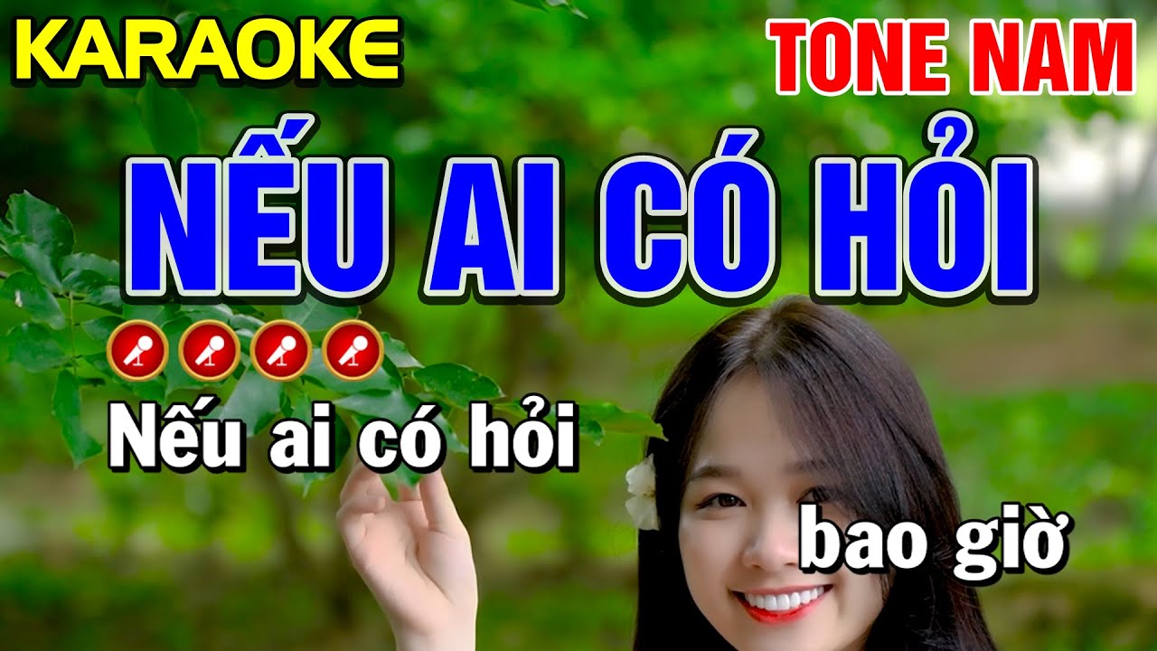 tru tien kiem vn ✔ NẾU AI CÓ HỎI Karaoke Nhạc Sống Tone Nam ( CỰC KỲ HAY ) - Tình Trần Organ