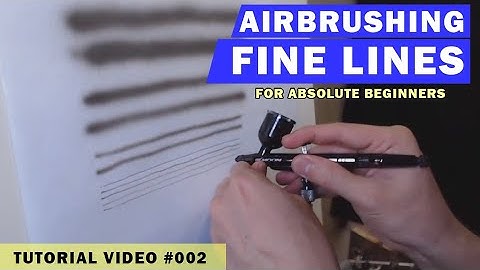 Beginners Airbrush Fine Lines & more - Airbrushing For Beginners Part 2/6