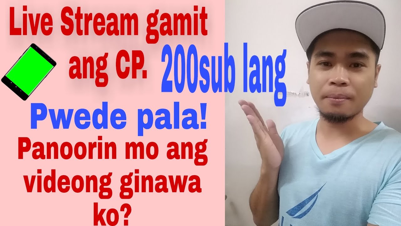 Gamit Ang Ekspresyong Alinsunod Sa Paano Mag Live Stream gamit ang Andriod Phone sa YouTube