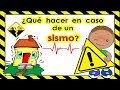 ¿Qué hacer en caso de un sismo? 😱🚫🎶Canción🎶 |Maestra en Preescolar🍎