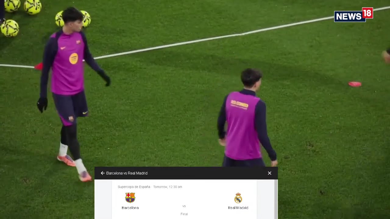 Barcelona Vs Real Madrid In Supercopa Final | N18G
