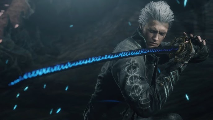 Katana Afiada Yamato Devil May Cry Vergil Aço T10 Espada Dmc