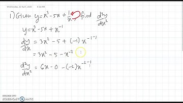 MAT183 - Second Derivative