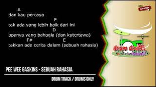 Pee Wee Gaskins - Sebuah Rahasia(drums only) [chord gitar & lirik]