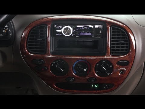 Basic installation of an aftermarket stereo into a Toyota vehicle