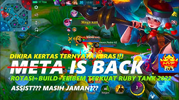 RUBY LADY ZOMBIE ASSIST !!! 100% Zombie Strongest - Build Top Global Ruby - MOBILE LEGENDS