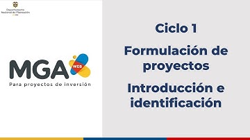 1. Introducción e identificación - Formulación de Proyectos - Charla Ciclo 1