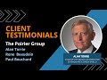 Client testimonials for the poirier group