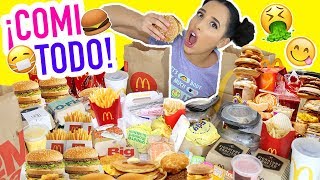 EXTREME CHALLENGE: I EAT THE ENTIRE MCDONALD'S MENU 🍔🍟 | Mariale