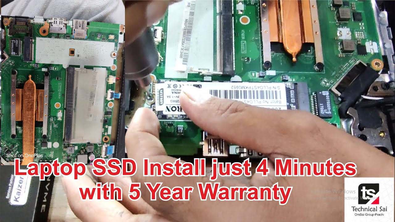 Acer Aspire N17C4 install SSD NVME  just 4 Minutes - YouTube