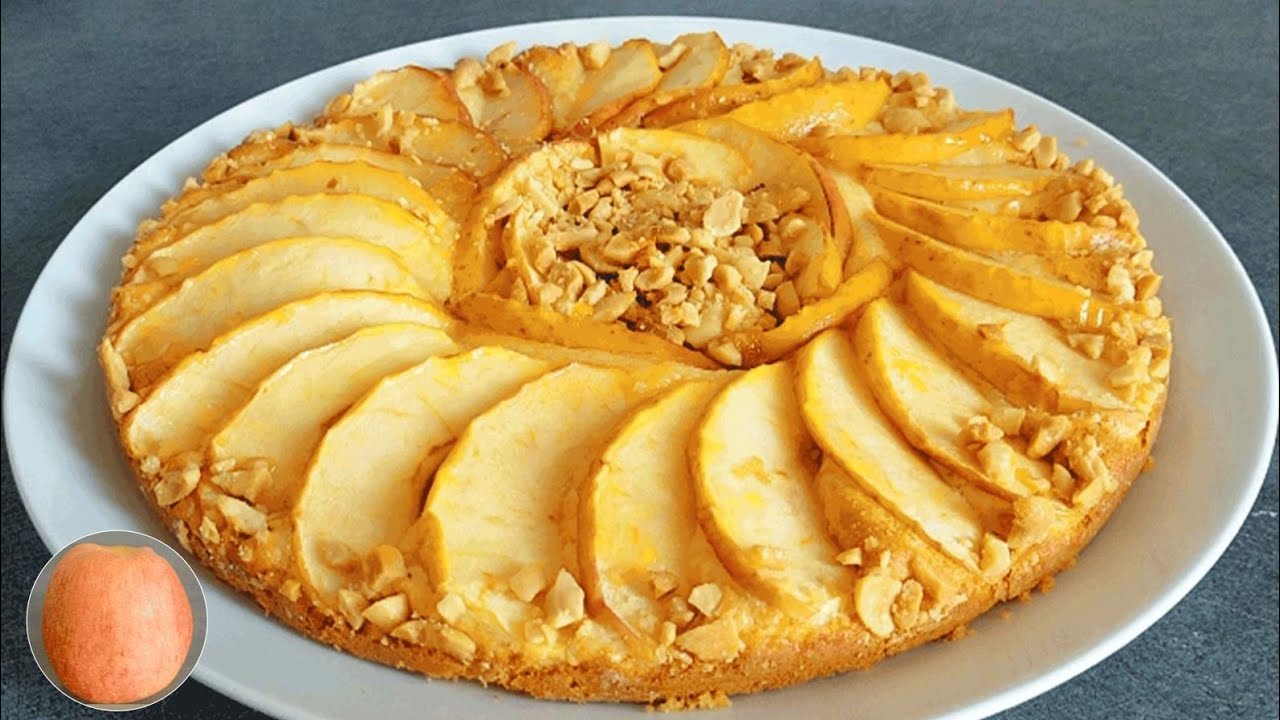 تفاحة واحدة وهنعمل احلى والذ واسهل كيكة بالتفاح مقادير ووقت جدا بسيط وطعم مختلف ومميز🍎😋😋