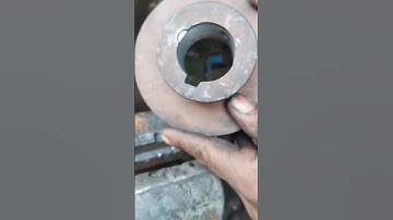 Fast 🫵#Trick 🦾making #keyway in #pulley #automobile #lathemachine #metalturning 🔥#machinetools