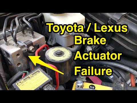 Brake booster pump sound after ABS brake actuator failure - Toyota Lexus C1391 C1252 C1256 C1253