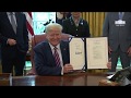 President Trump Participates in a Signing Ceremony