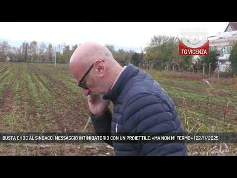 BUSTA CHOC AL SINDACO: MESSAGGIO INTIMIDATORIO CON UN PROIETTILE: «MA NON MI FERMO» | 22/11/2025