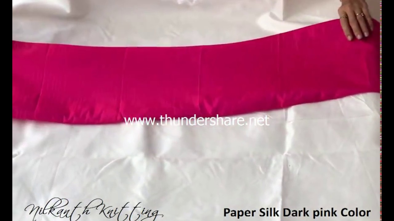 paper silk gown