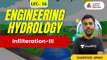 Infilteration Index (w-index & Φ-index) | Engineering Hydrology | GATE & ESE | CE | Shardool Sir